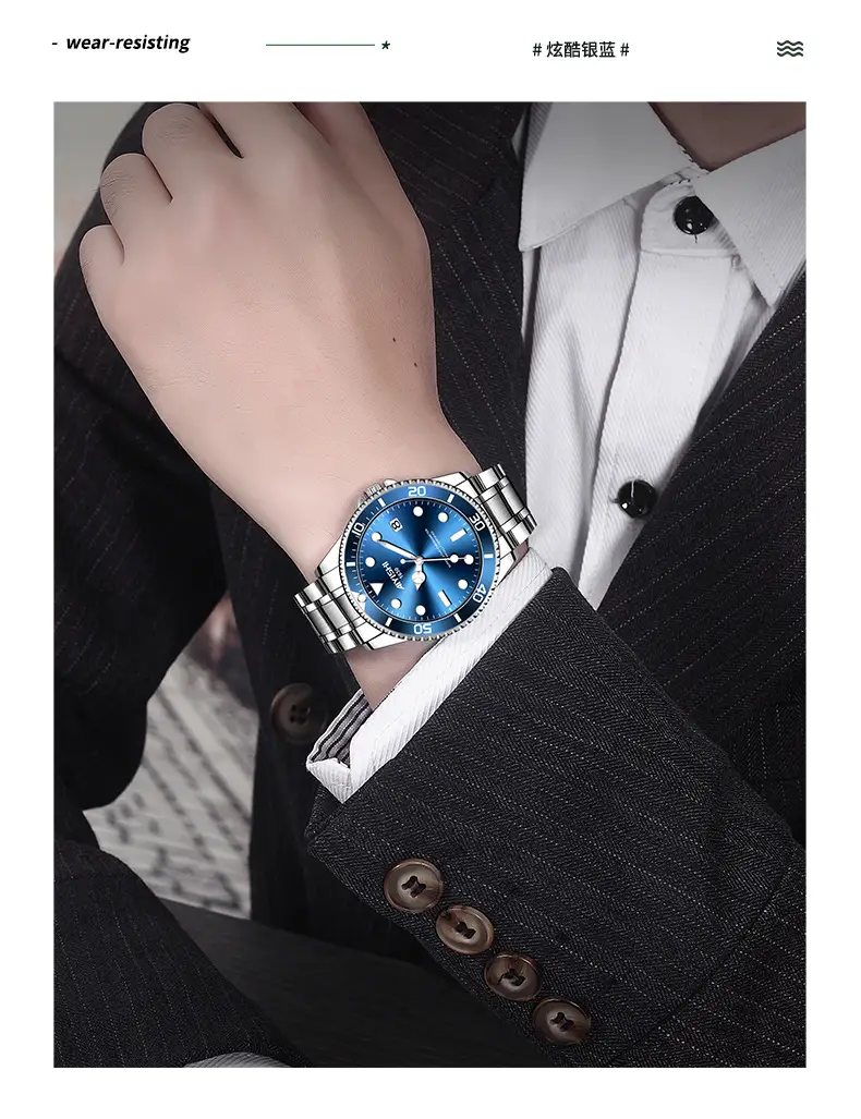 Ayershi Luminous Green Submariner Watch for Men — feature 17