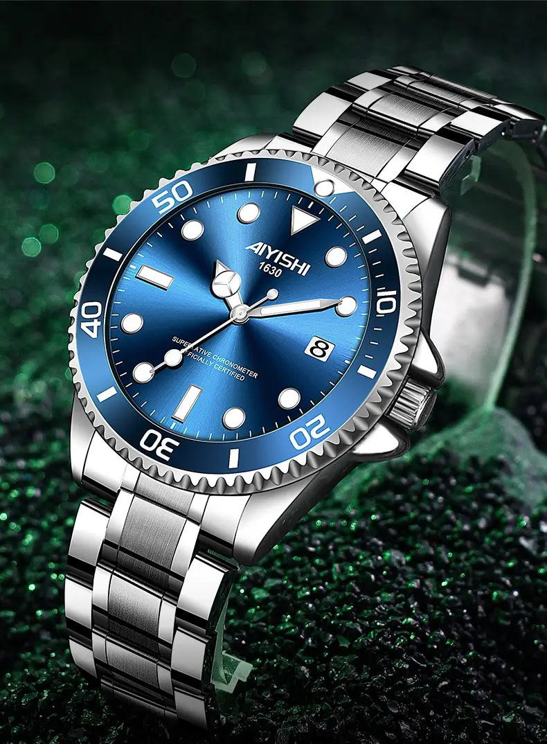 Ayershi Luminous Green Submariner Watch for Men — feature 18