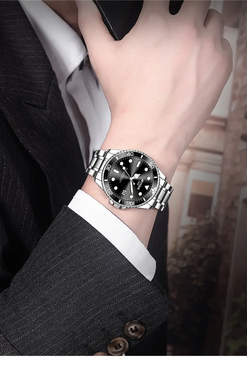 Ayershi Luminous Green Submariner Watch for Men — feature 21