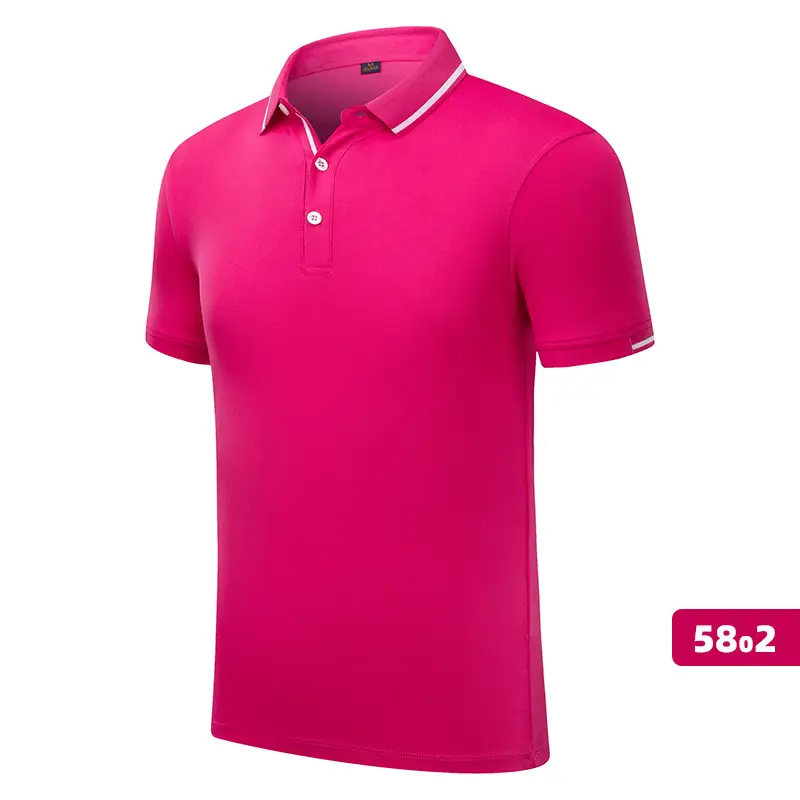 Pink Polo Shirt with Embroidered Collar and Buttons - Image 11