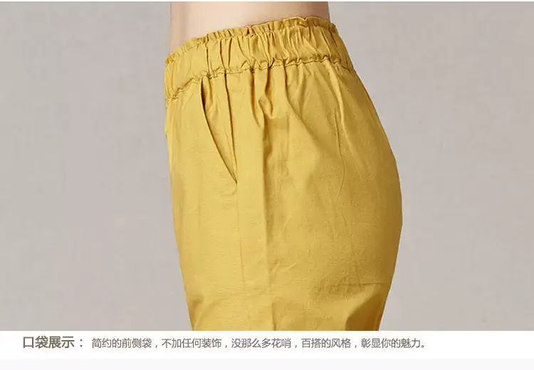 Women Orange Cropped Pants Spring Summer 2019 — feature 34