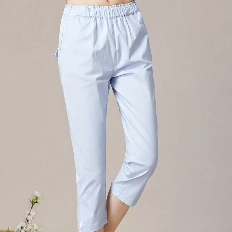 Women Orange Cropped Pants Spring Summer 2019 - Image 6
