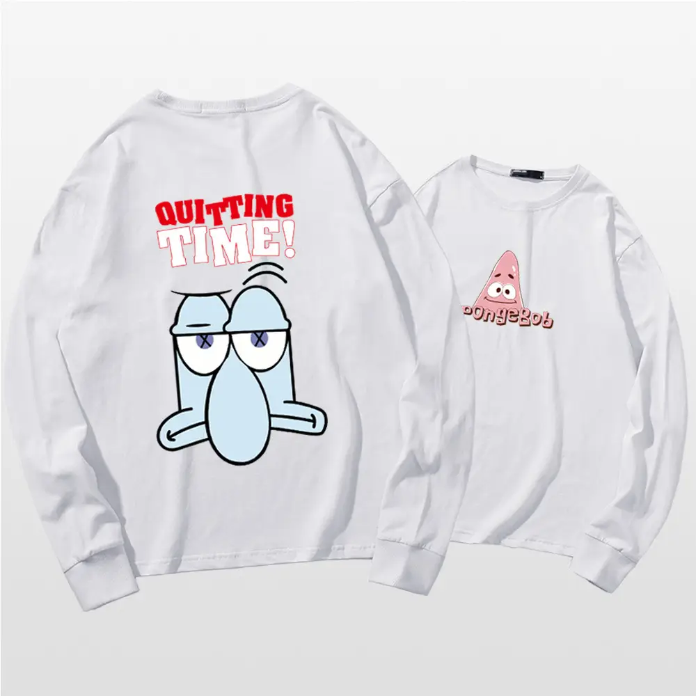 Spongebob Sweatshirt Set Navy Blue Long Sleeve