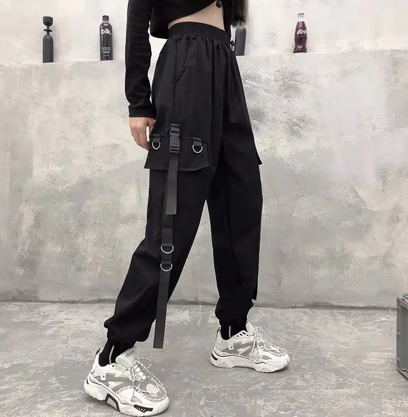 Black Toe Slim Fit High Waist Track Pants Set — feature 13
