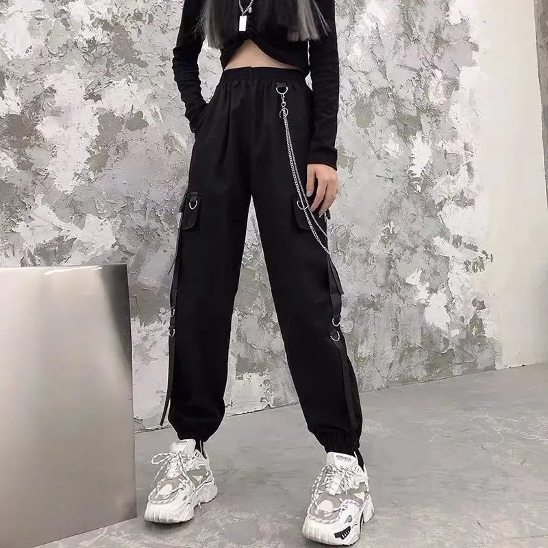 Black Toe Slim Fit High Waist Track Pants Set — feature 20