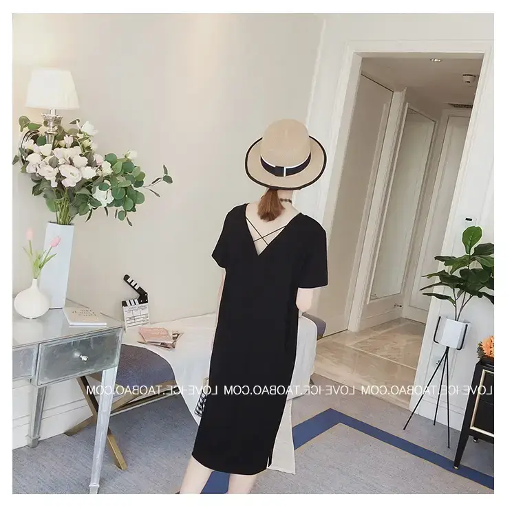 Backless V-Neck Dress for Women Summer 2025 — feature 11