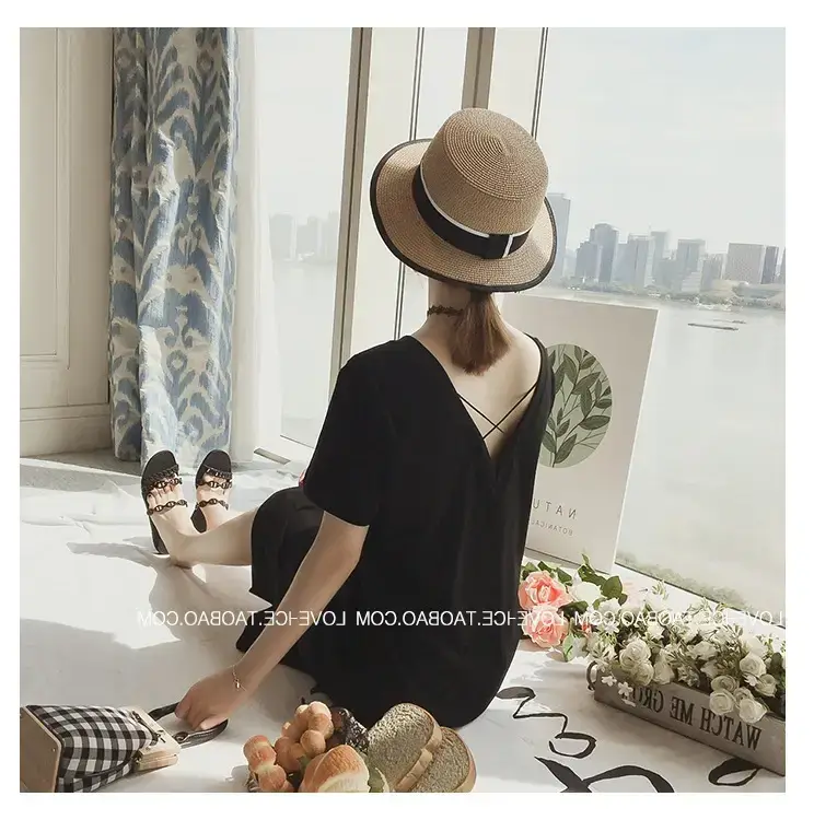 Backless V-Neck Dress for Women Summer 2025 — feature 12