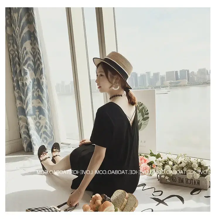Backless V-Neck Dress for Women Summer 2025 — feature 14