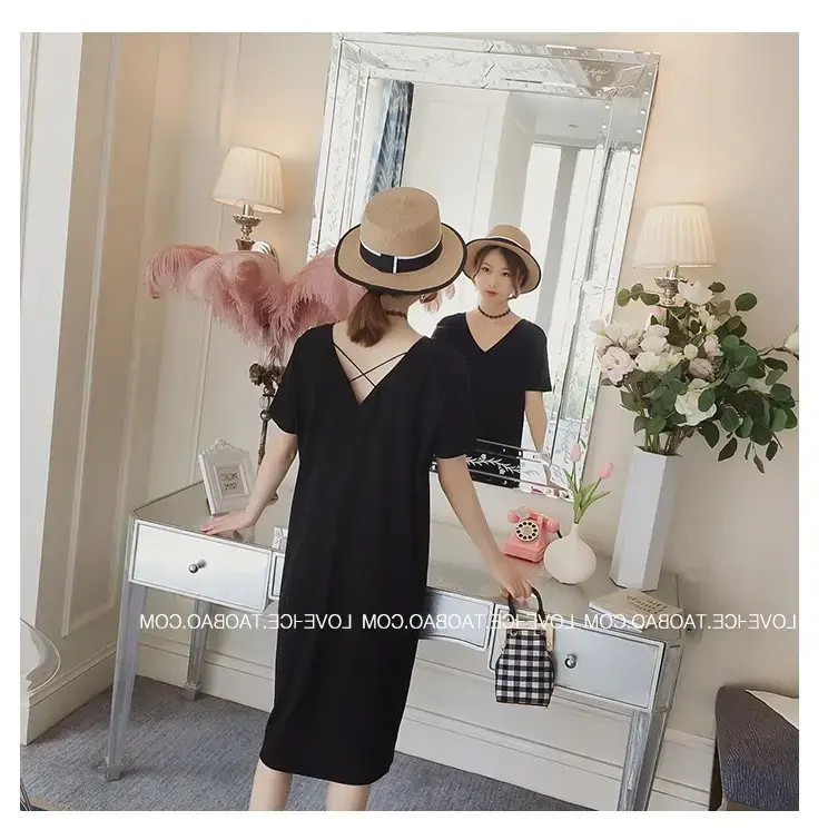 Backless V-Neck Dress for Women Summer 2025 — feature 9