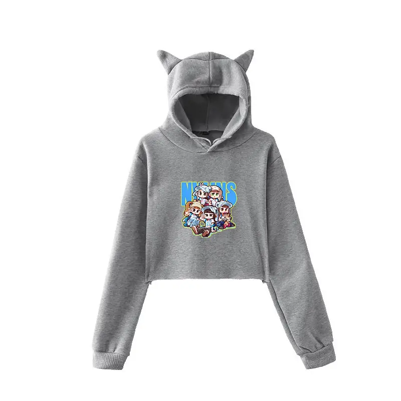 2019 ATEEZ White Hooded Sweatshirt with Cat Ears - Image 21