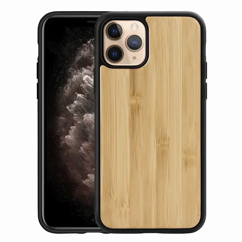 Lightweight Bamboo Wooden Patch iPhone Case
