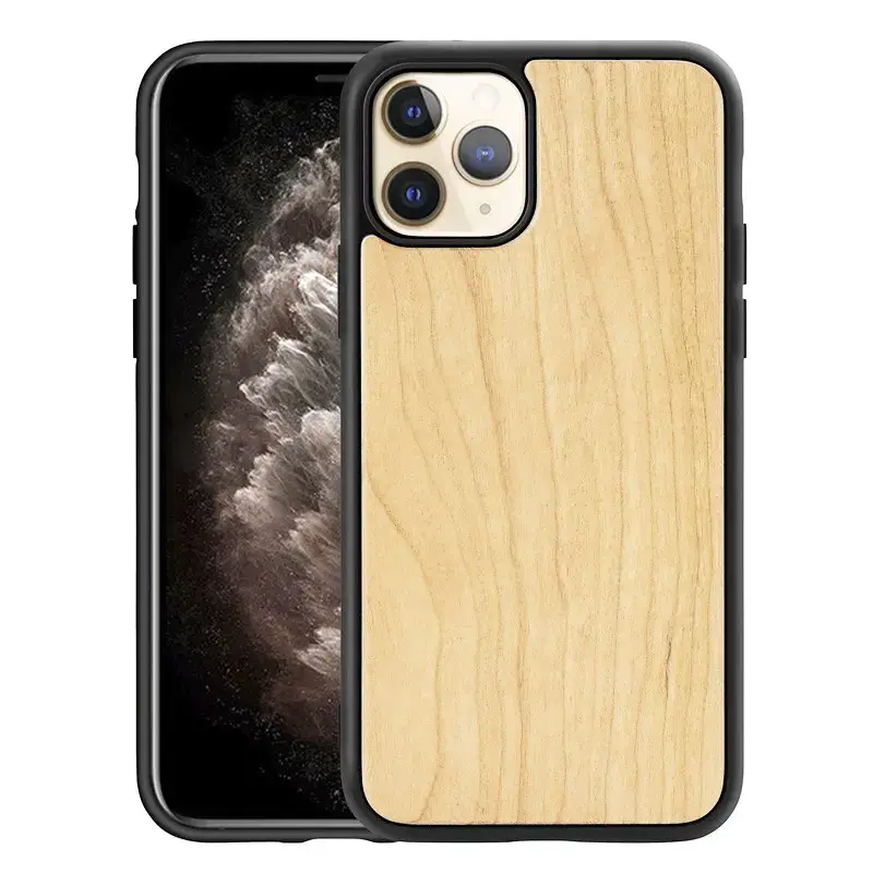 Lightweight Bamboo Wooden Patch iPhone Case
