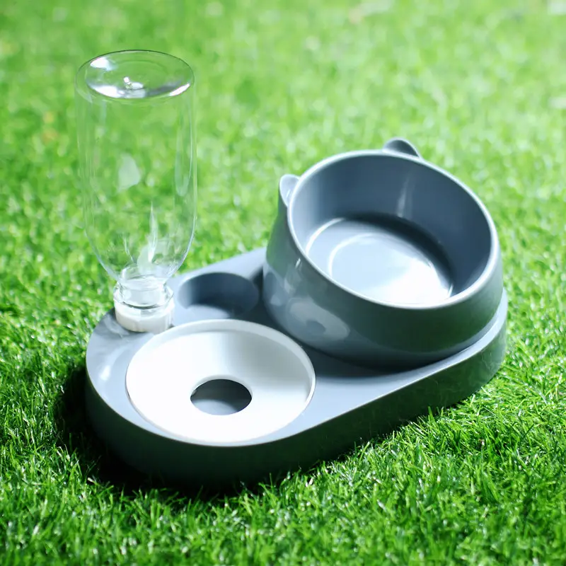 Cat Bowl Cat Drinker Dog Double Bowl Automatic Pet Bowl Feeder Dog Bowl Cat Basin Cat Supplies Water Dispenser