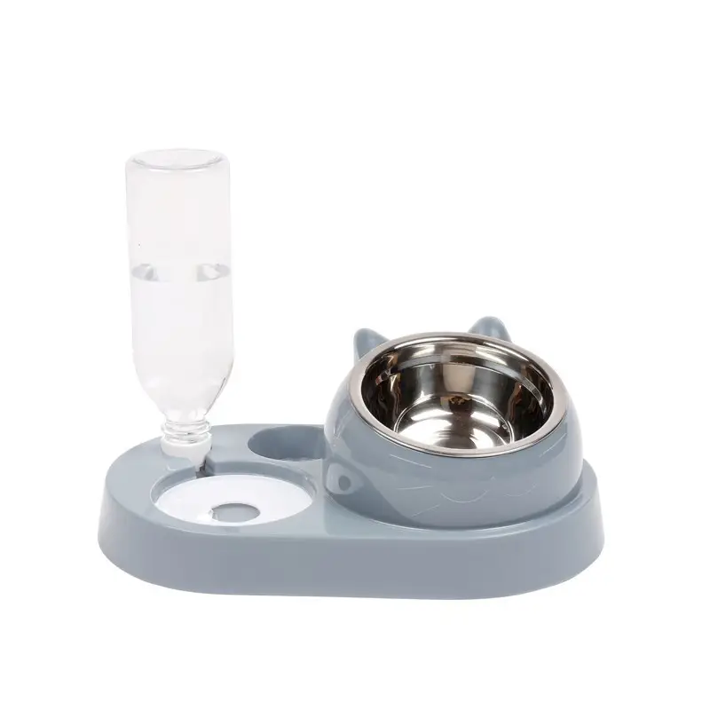 Cat Bowl Cat Drinker Dog Double Bowl Automatic Pet Bowl Feeder Dog Bowl Cat Basin Cat Supplies Water Dispenser