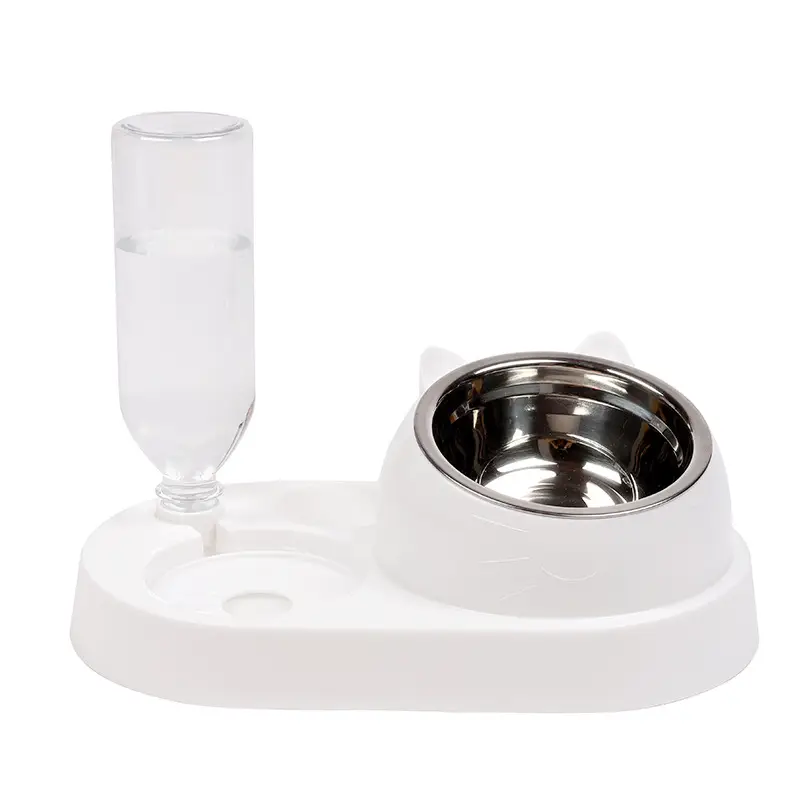 Cat Bowl Cat Drinker Dog Double Bowl Automatic Pet Bowl Feeder Dog Bowl Cat Basin Cat Supplies Water Dispenser