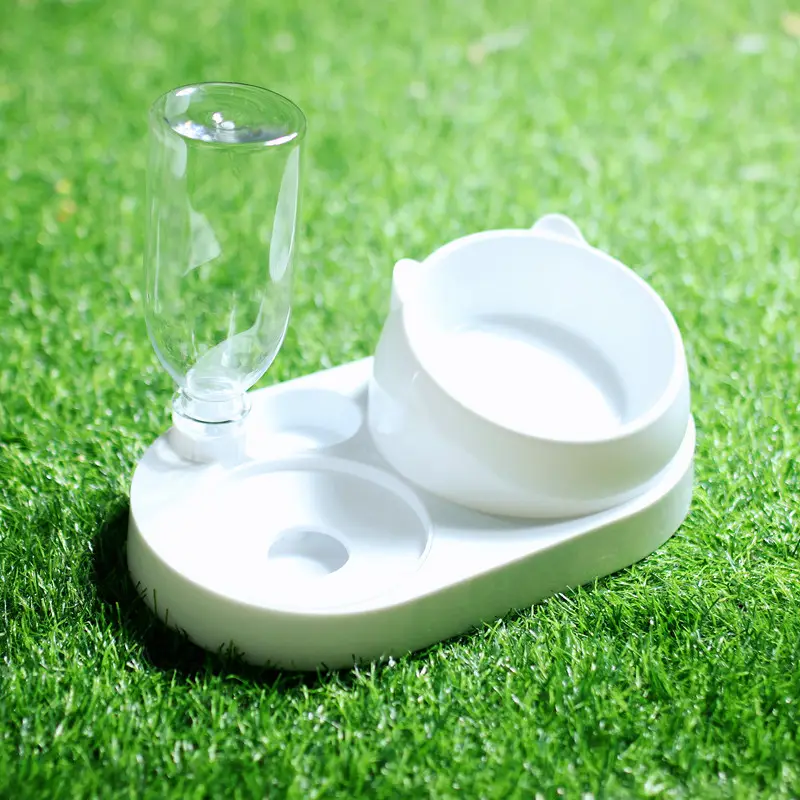 Cat Bowl Cat Drinker Dog Double Bowl Automatic Pet Bowl Feeder Dog Bowl Cat Basin Cat Supplies Water Dispenser