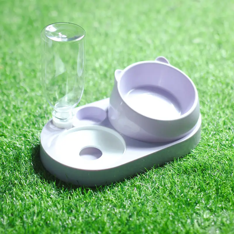Cat Bowl Cat Drinker Dog Double Bowl Automatic Pet Bowl Feeder Dog Bowl Cat Basin Cat Supplies Water Dispenser
