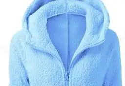 Women's Fleece Hoodie Brown Winter Jacket