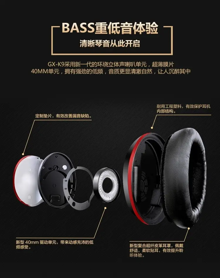 Cross-border Gaming Headset E-sports Dual-Hole Network Class — feature 6