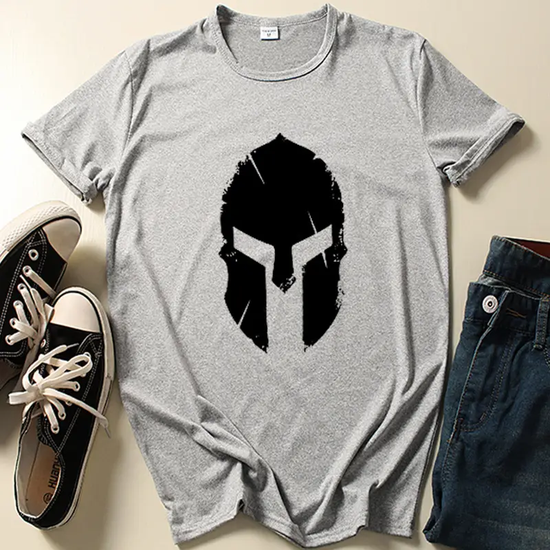 Men's White Military Themed T-Shirt Short Sleeve - Image 2