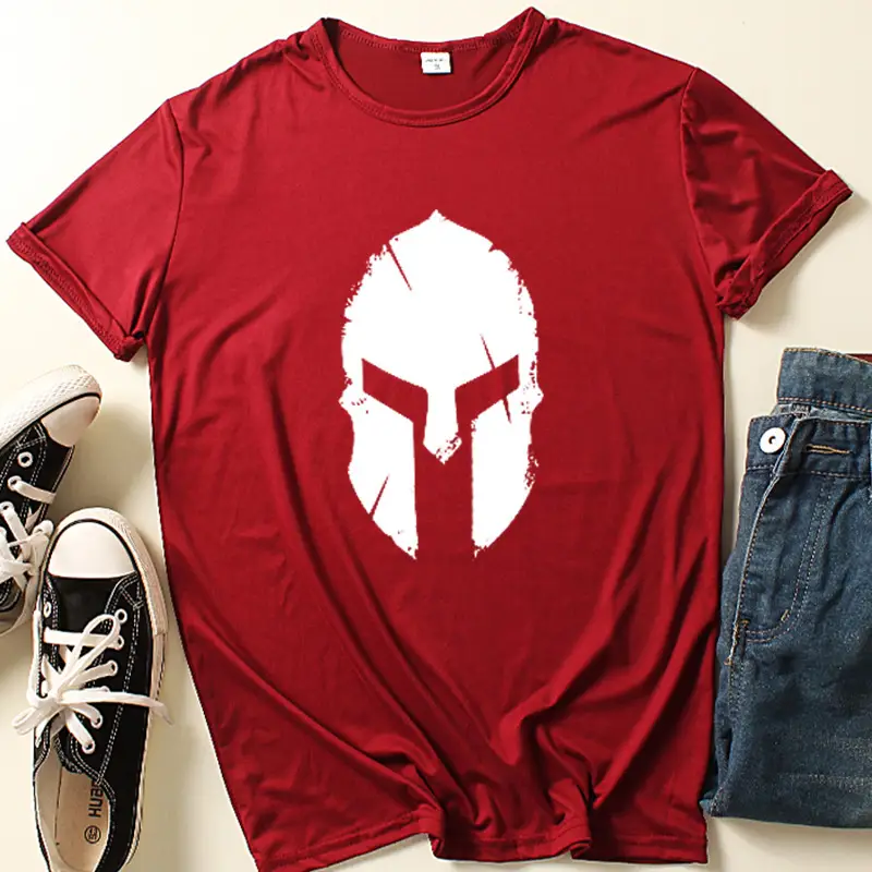 Men's White Military Themed T-Shirt Short Sleeve - Image 8