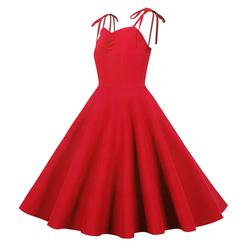 Blue Sling Wrap Dress for Women Summer Party Wear - Image 6