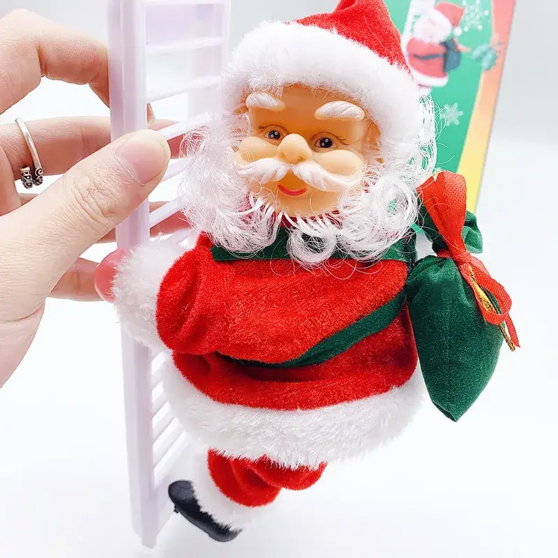 Santa Claus Electric Climbing Toy Red White - Image 19