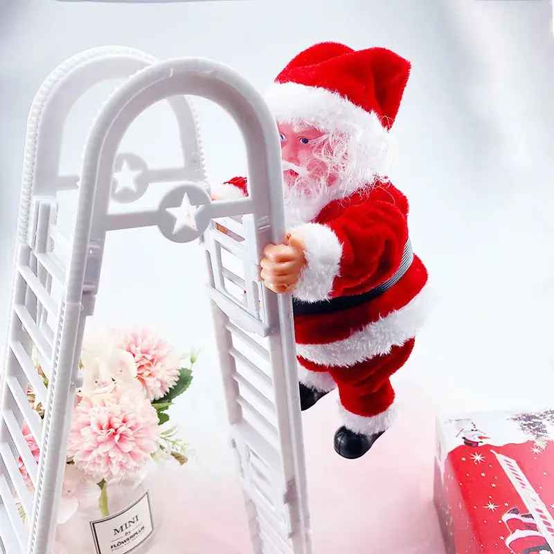 Santa Claus Electric Climbing Toy Red White - Image 20