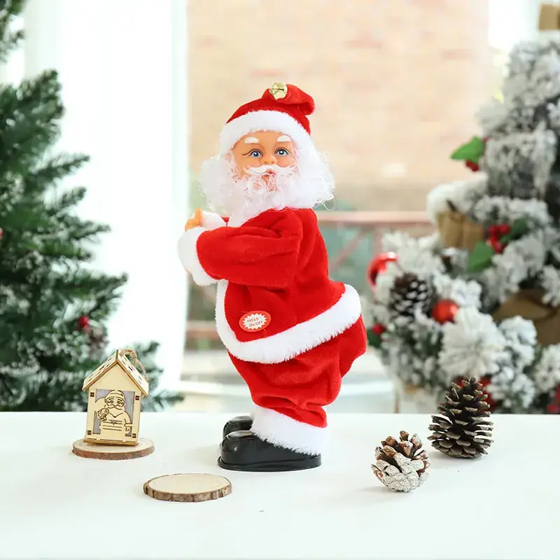 Santa Claus Electric Climbing Toy Red White - Image 13