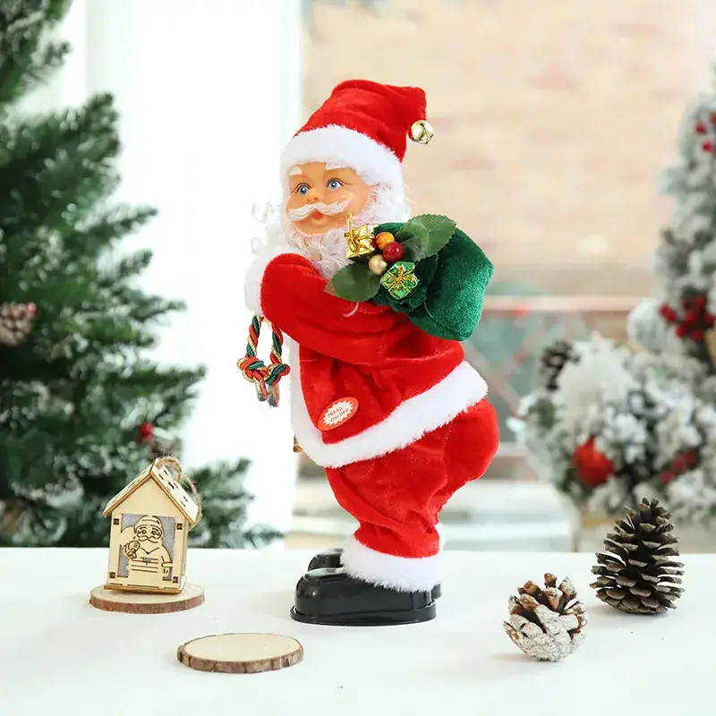 Santa Claus Electric Climbing Toy Red White - Image 14