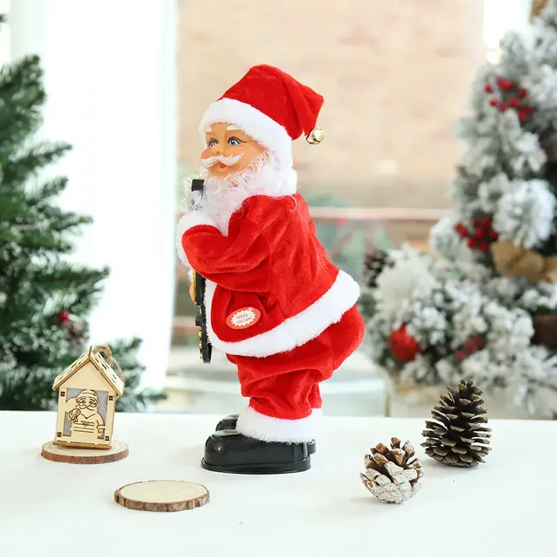 Santa Claus Electric Climbing Toy Red White - Image 15