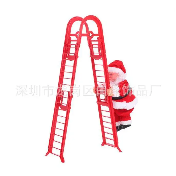 Santa Claus Electric Climbing Toy Red White - Image 8