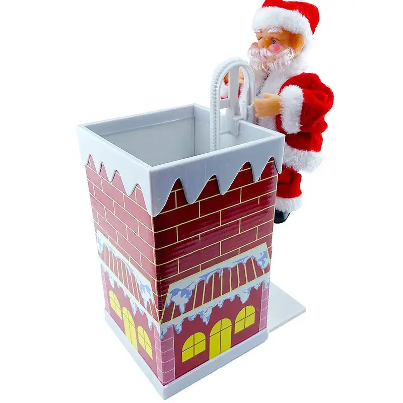 Santa Claus Electric Climbing Toy Red White - Image 9