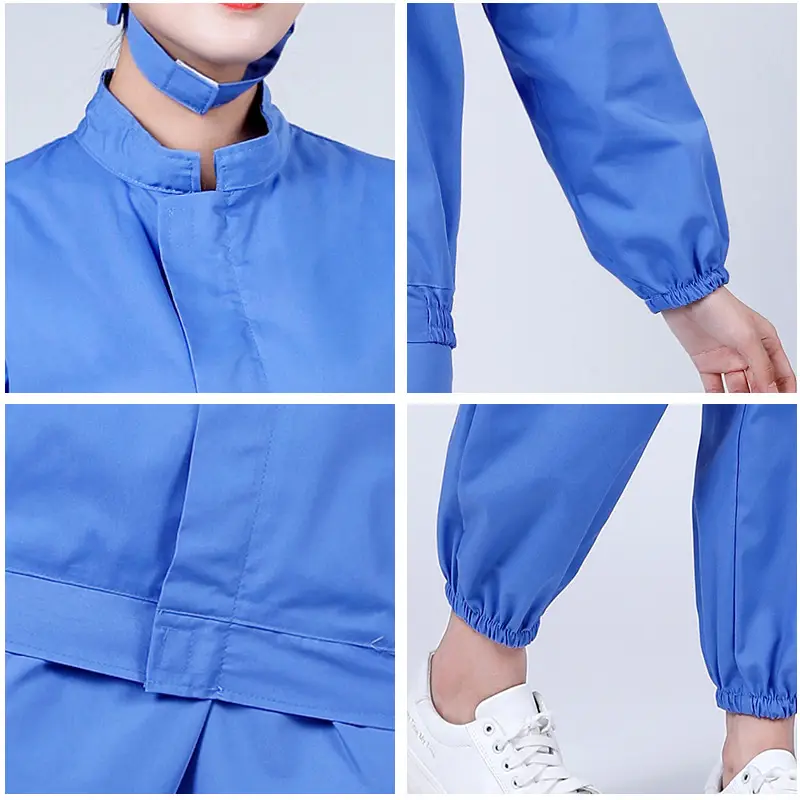White Biopharmaceutical Workwear Set for Tea Factory Cosmetics - Image 14