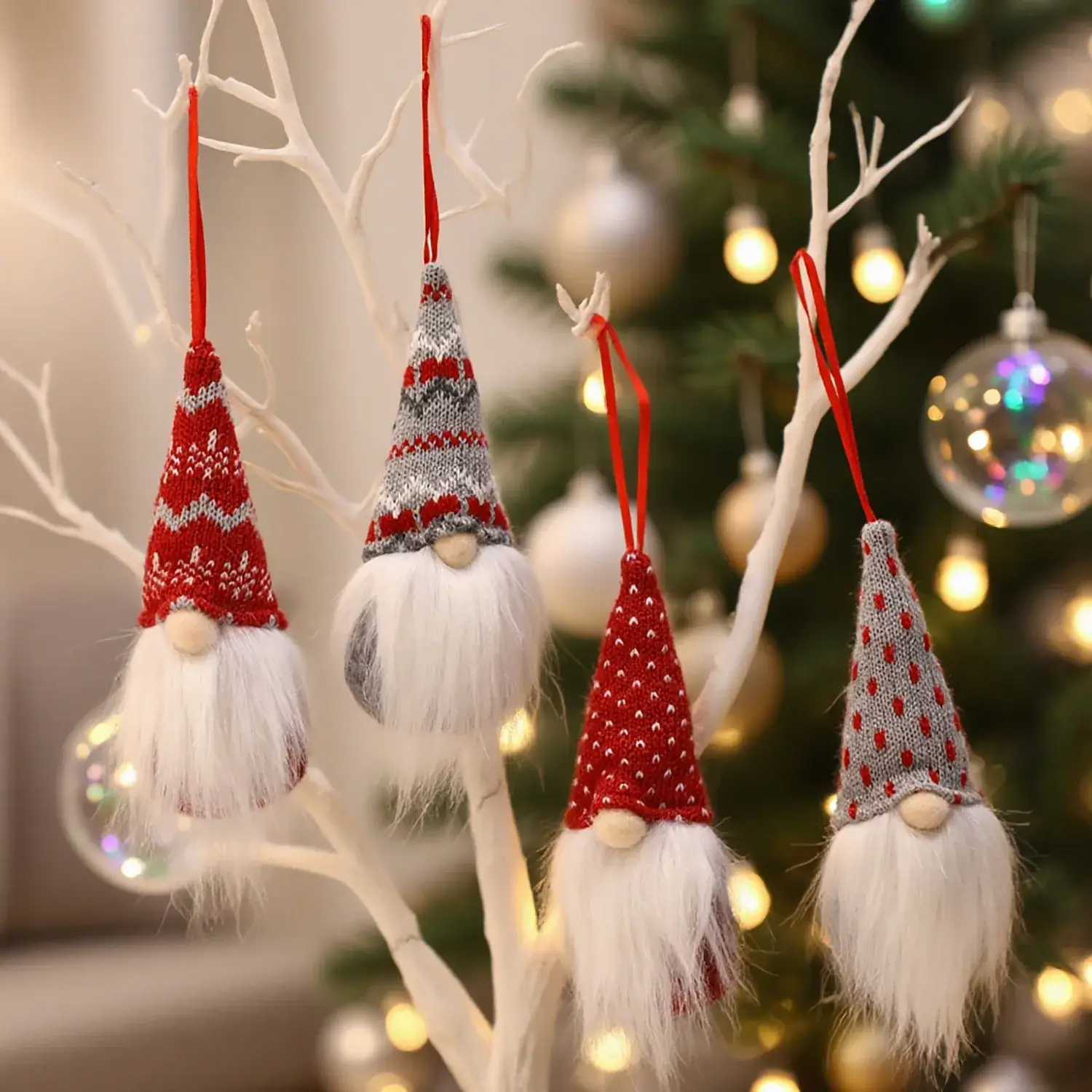 Santa Claus Small Pendants Christmas Tree Set - Image 2