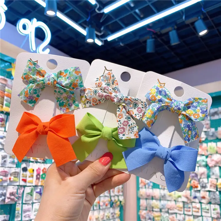Korean Style Floral Bow Hairpins for Girls - Image 7