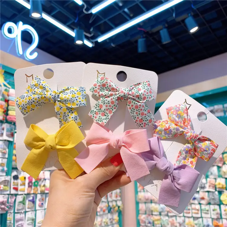 Korean Style Floral Bow Hairpins for Girls - Image 8