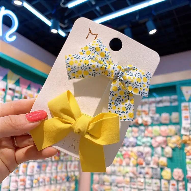 Korean Style Floral Bow Hairpins for Girls - Image 9