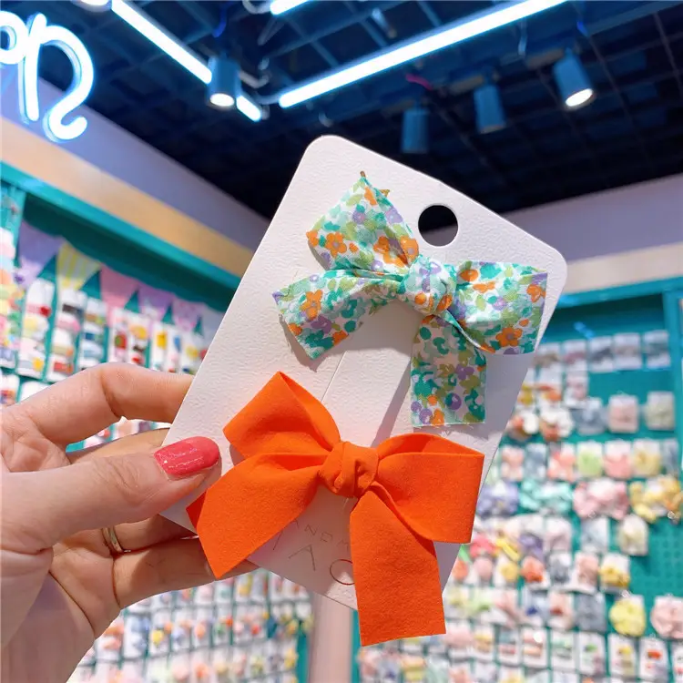 Korean Style Floral Bow Hairpins for Girls - Image 5