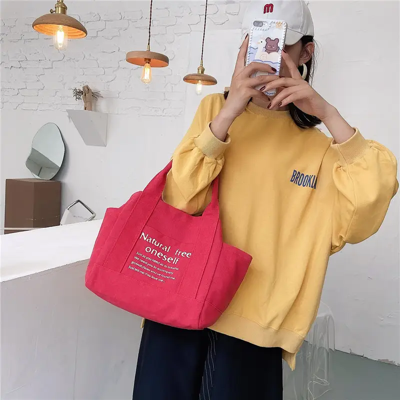 Canvas Multifunctional Handbag for Kids Lunch Bag