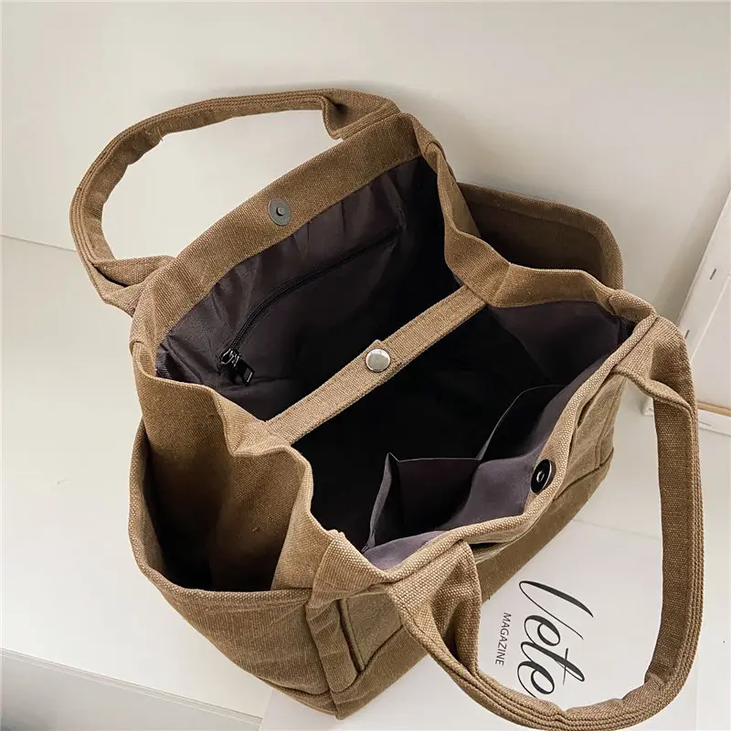 Canvas Multifunctional Handbag for Kids Lunch Bag