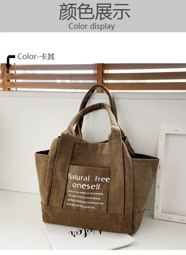 Canvas Multifunctional Handbag for Kids Lunch Bag — feature 40