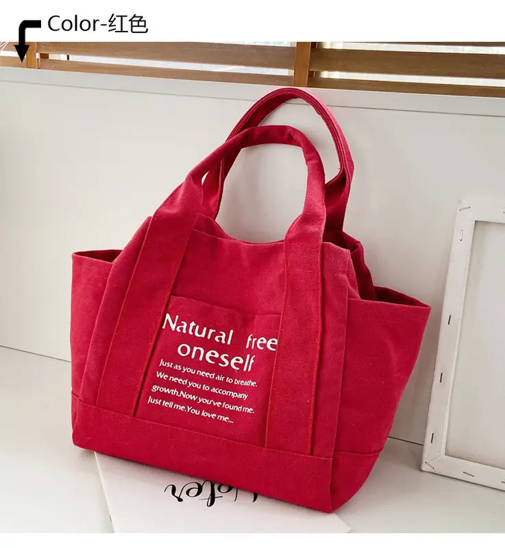 Canvas Multifunctional Handbag for Kids Lunch Bag