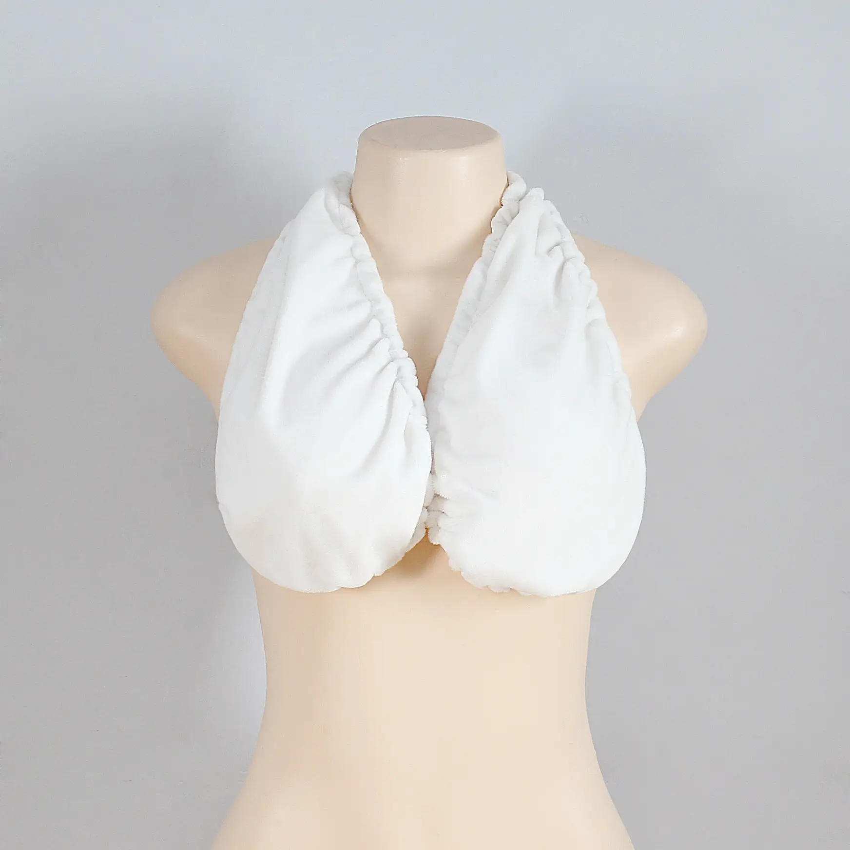 Pink Fleece Neck Towel Bra for Women — feature 26