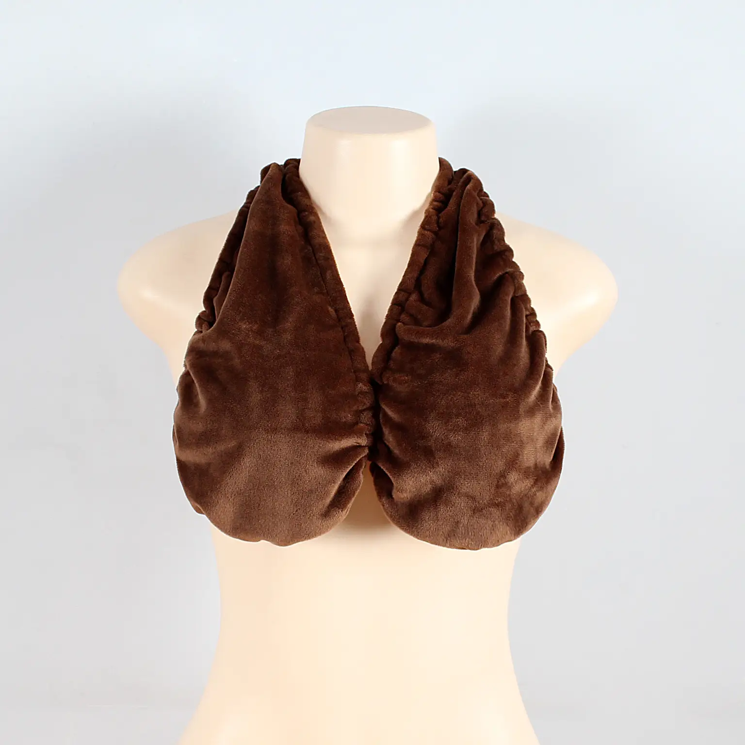 Pink Fleece Neck Towel Bra for Women — feature 27