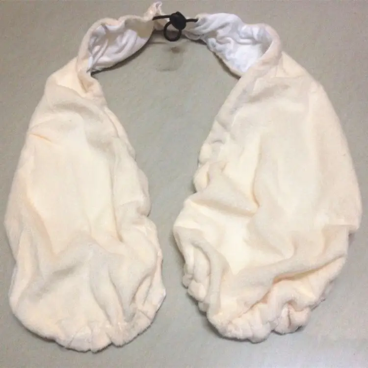 Pink Fleece Neck Towel Bra for Women