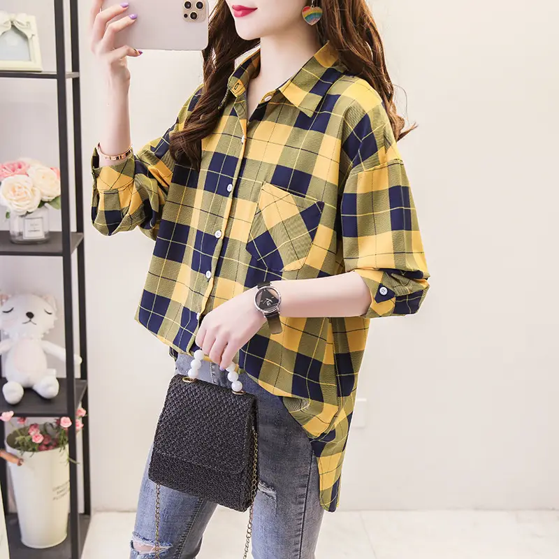 YELLOW BLUE/CHECK