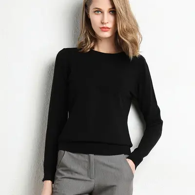 Women Blue Knit Turtleneck Pullover Winter Wear - Image 14