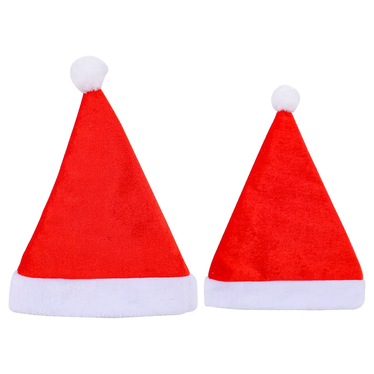 2022 Red Velvet Christmas Hat for Adults - Image 7