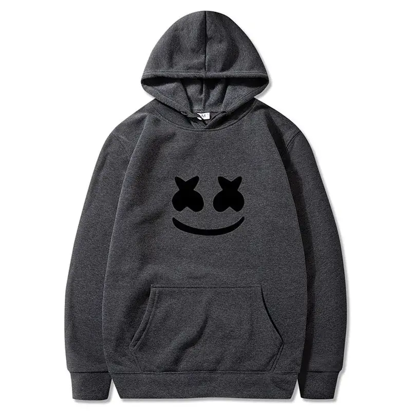 Dark Gray Marshmello Hoodie for Men Women Casual Hooded Sweatshirt - Image 5